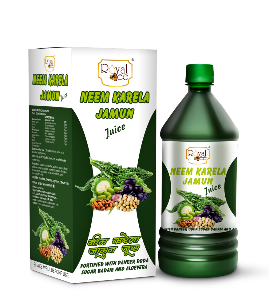 Royal Bee Neem Karela Jamun Juice, Packaging Type: Bottle, Packaging Size: 1000 ml