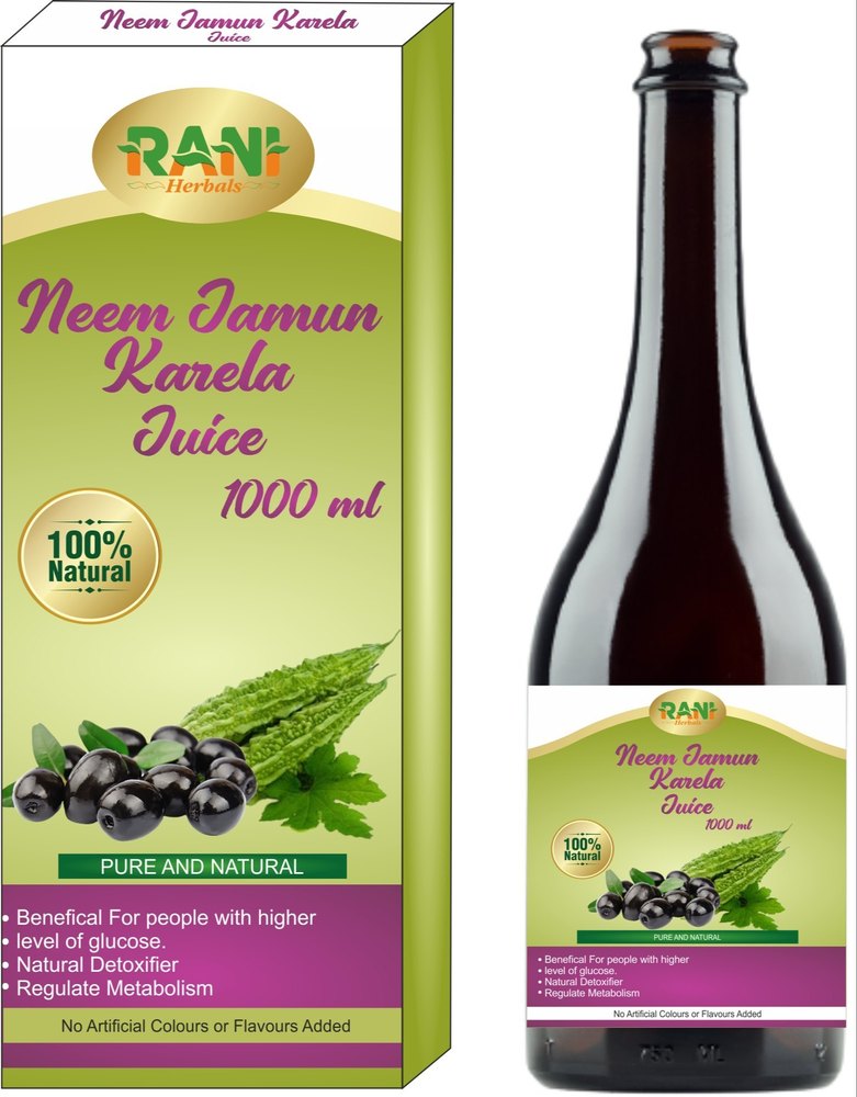 Herbal Neem Karela Jamun Juice, Packaging Type: Bottle