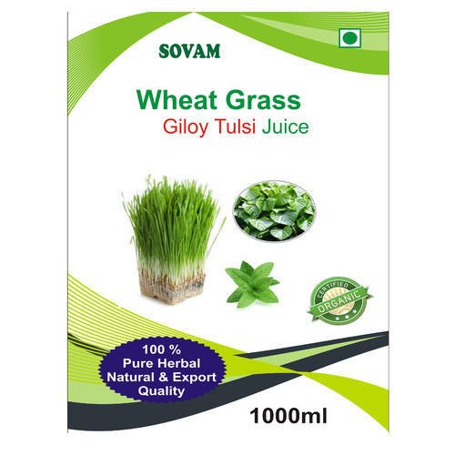 Wheat Grass Giloy with Tulsi Juice, Packaging Type: Bottle