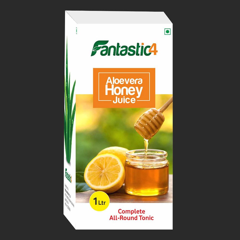 Fantastic4 Aloe Vera Honey Juice, Packaging Type: Bottle, 1 L
