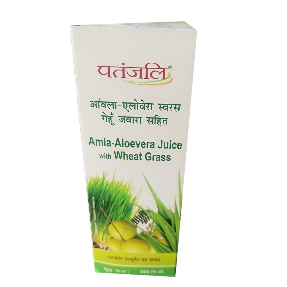 Patanjali Amla Aloevera Juice, Packaging Type: Box, Packaging Size: 500ml