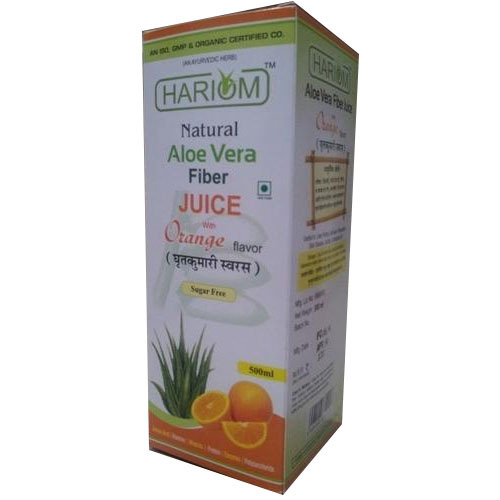 Organic Aloe Vera Fiber Orange Juice