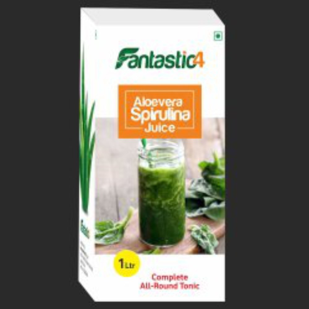 Khushi export Aloevera Spirulina Juice, 1000 ml, Packaging Type: Bottle
