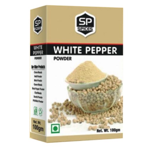 Sp Spices White Pepper Powder, Packaging Size: 100g