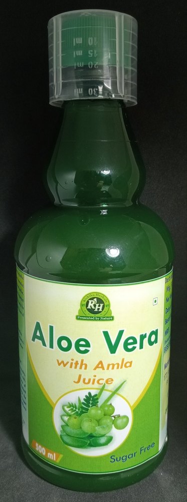 Rishika Herbals Natural Aloe Vera Amla Juice, Packaging Type: Bottle, Packaging Size: 1000 Ml
