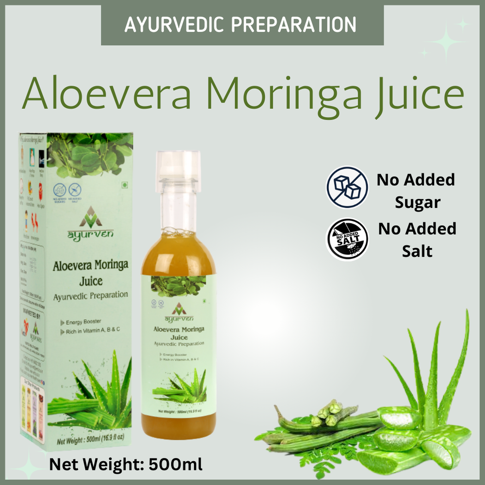 Ventiz Healthcare Ayurven Aloevera Moringa Juice, Packaging Type: Bottle, Packaging Size: 500 ml