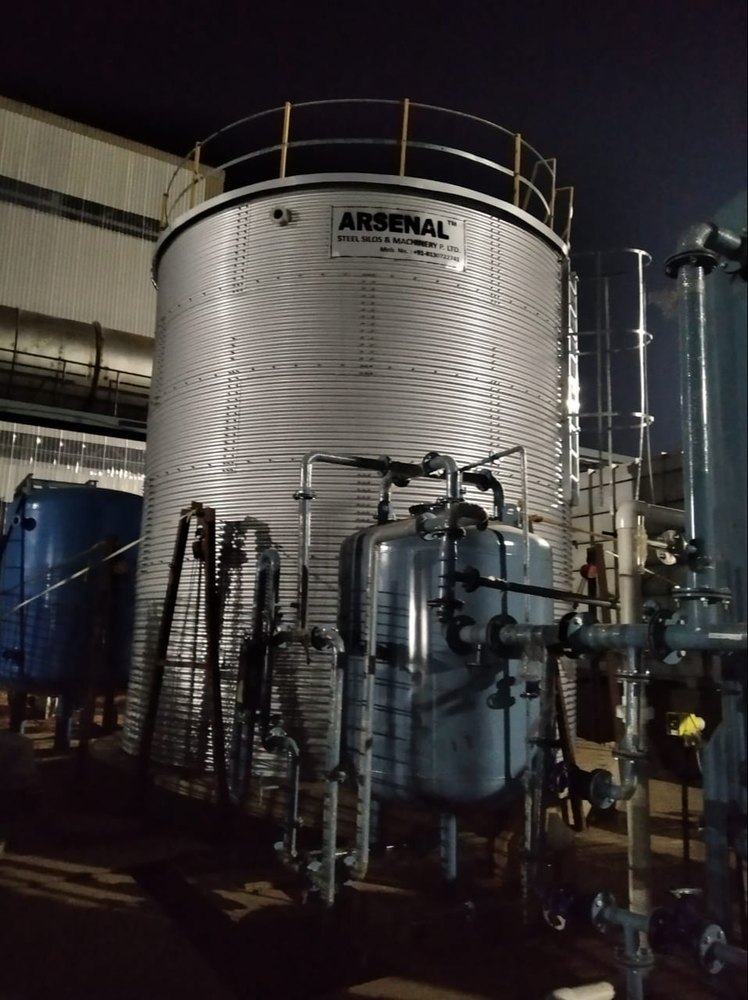 Fire Water Tank Galvalume Steel, For Industrial, Capacity: 500000 L