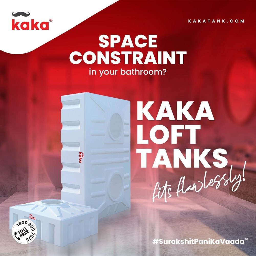 White FRP KAKA Brand Loft Water Storage Tank