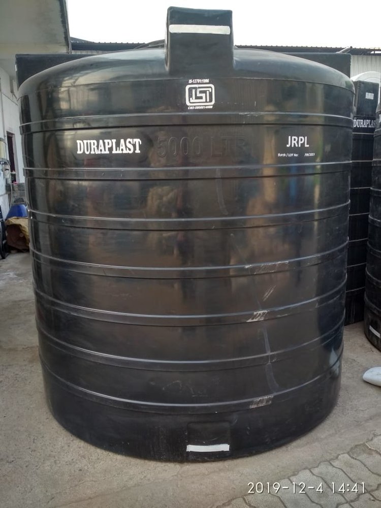 1500L Plastic Duraplast Black Water Storage Tank