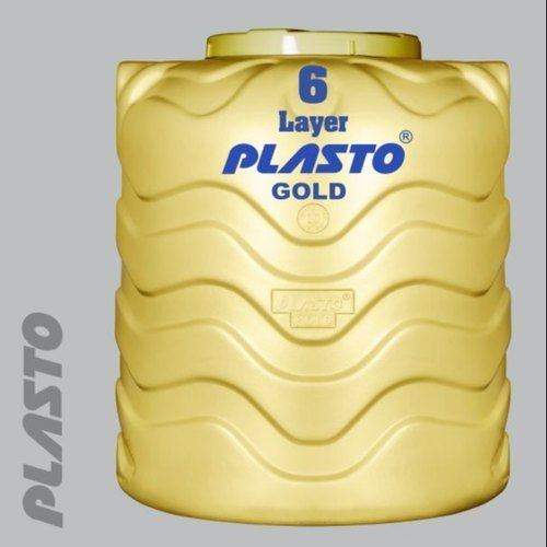 2 layer Round Plastic Water Tank, Storage Capacity: 250-500 L, for Water Storage