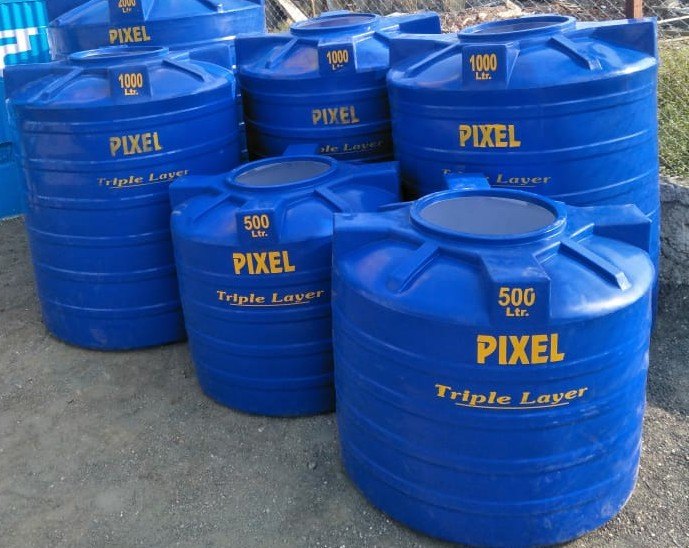 PIXEL POLYPLAST White Plastic Storage Water Tank