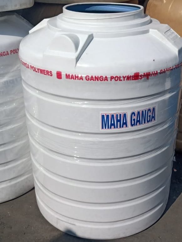 MAHAGANGA White 500L Plastic Water Tank