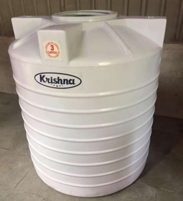 White Plastic Water Tank 750 Ltr