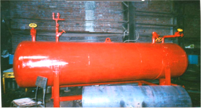 Horizontal MS Air Receiver Tank, Storage Capacity: 1000-5000 L
