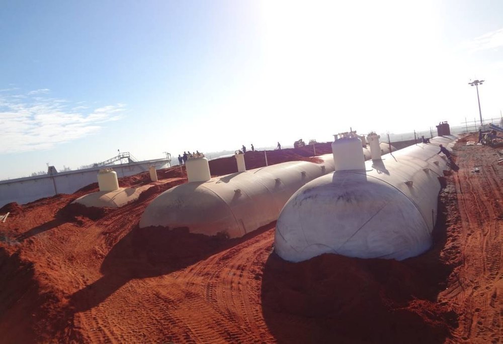 Mild Steel LPG Storage Bullets Tank, Capacity: 5000-10000 L