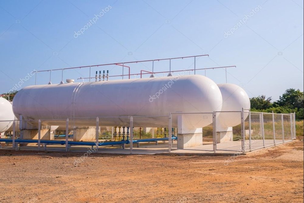 White LPG Tank 21 Ton, For Gases, Storage Capacity: 1000L