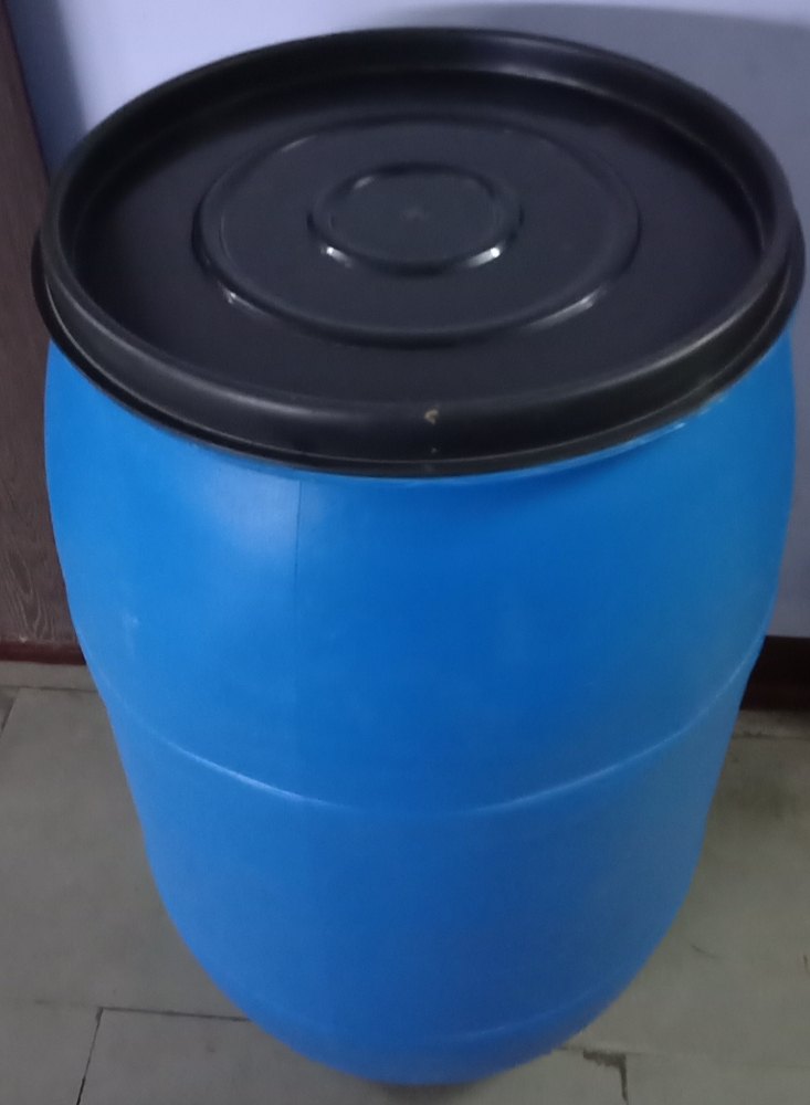 Blue HDPE 200 Ltr Chemical Storage Drum, Packaging Type: Powder And Paste