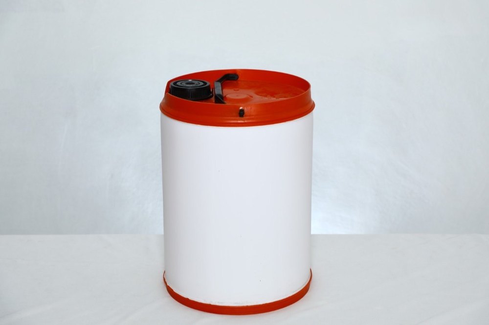 1 Cylindrical Plastic Chemical Drum, Capacity: 20 L