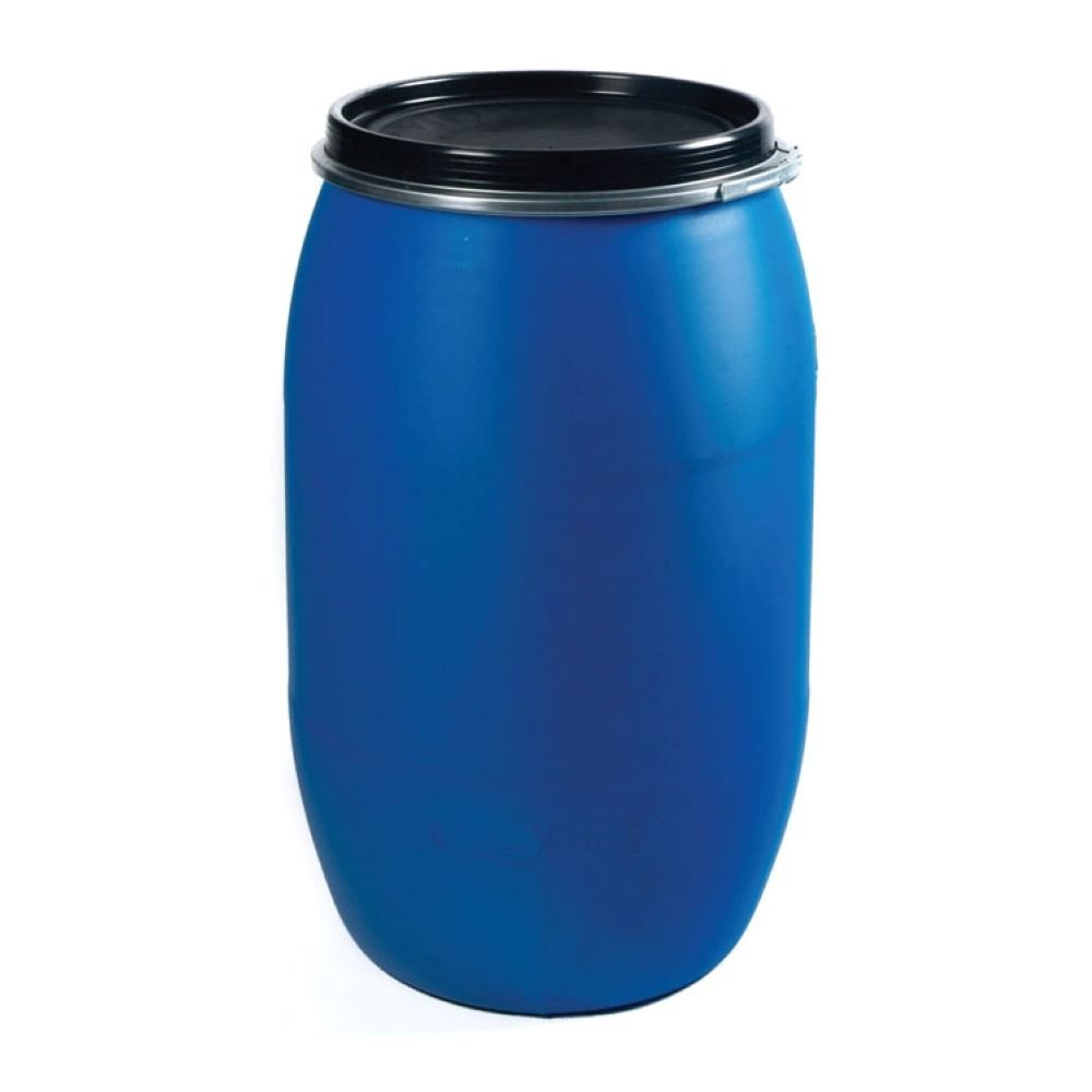 Blue Cylindrical HDPE Plastic Drum, For Storage, Capacity: 50 Litre
