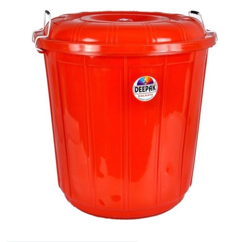 Red PP Water Storage Plastic Drum, Capacity: 50 Ltr