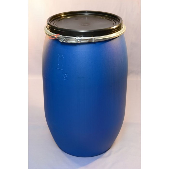 Blue Plastic Open Top Drum, Capacity: 50-100 litres
