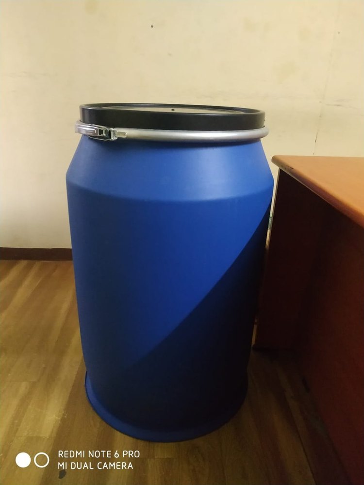 Prince Blue 210 Liters HDPE drum, For Chemical Storage, Packaging Type: Powder