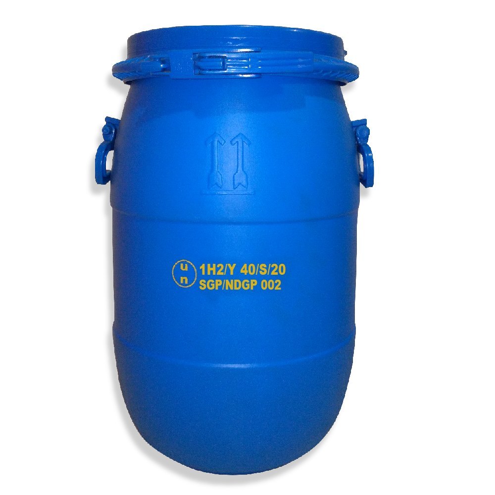 Blue UN APPROVED HDPE 30 LTR OPEN TOP DRUM, Capacity: 20-60 L, Packaging Type: For Export Chemicals