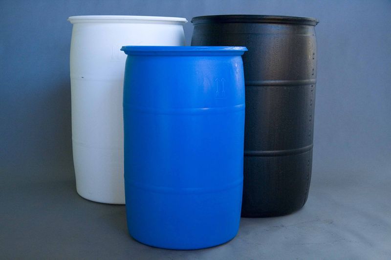 PVC Round Reconditioned Plastic Drum, For Industrial, Capacity: 0-250 L