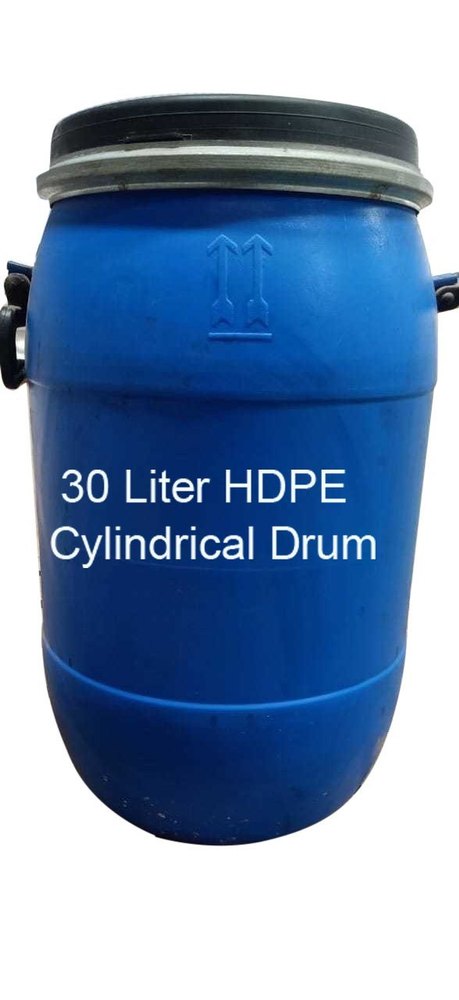 Blue 30L HDPE Cylindrical Drum, For Industrial