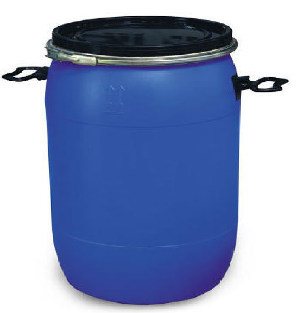 Blue Cylindrical 60 Litre PVC Plastic Storage Drums