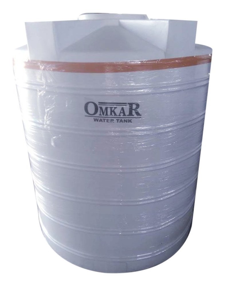White Omkar PVC Water Storage Tank