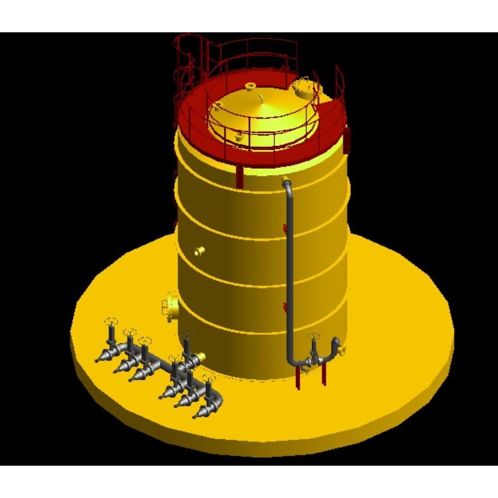 SS White Chemical Storage Tank