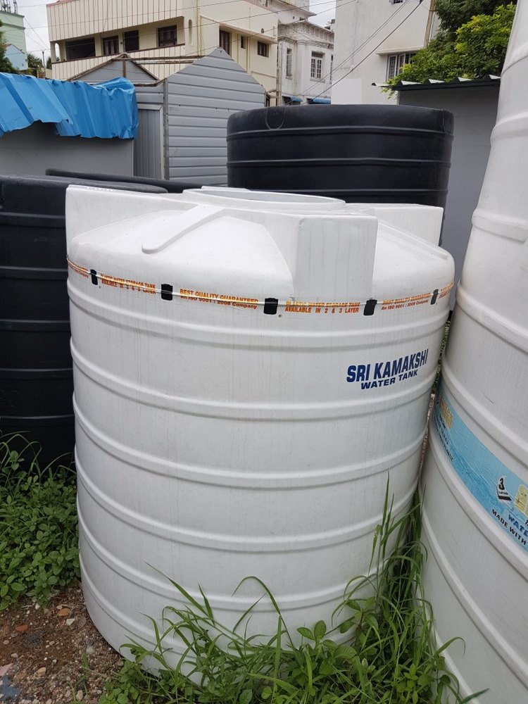 Upto 25000 Plastic White Water Tank