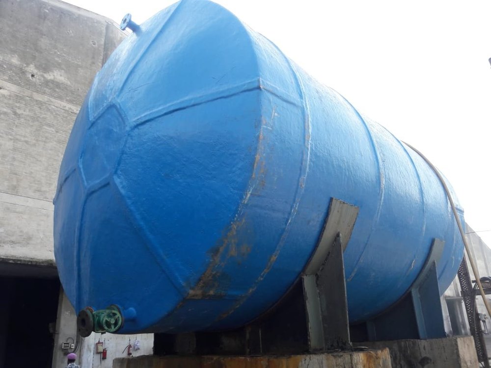 PP FRP Horizontal Tanks, Capacity: 100000 L