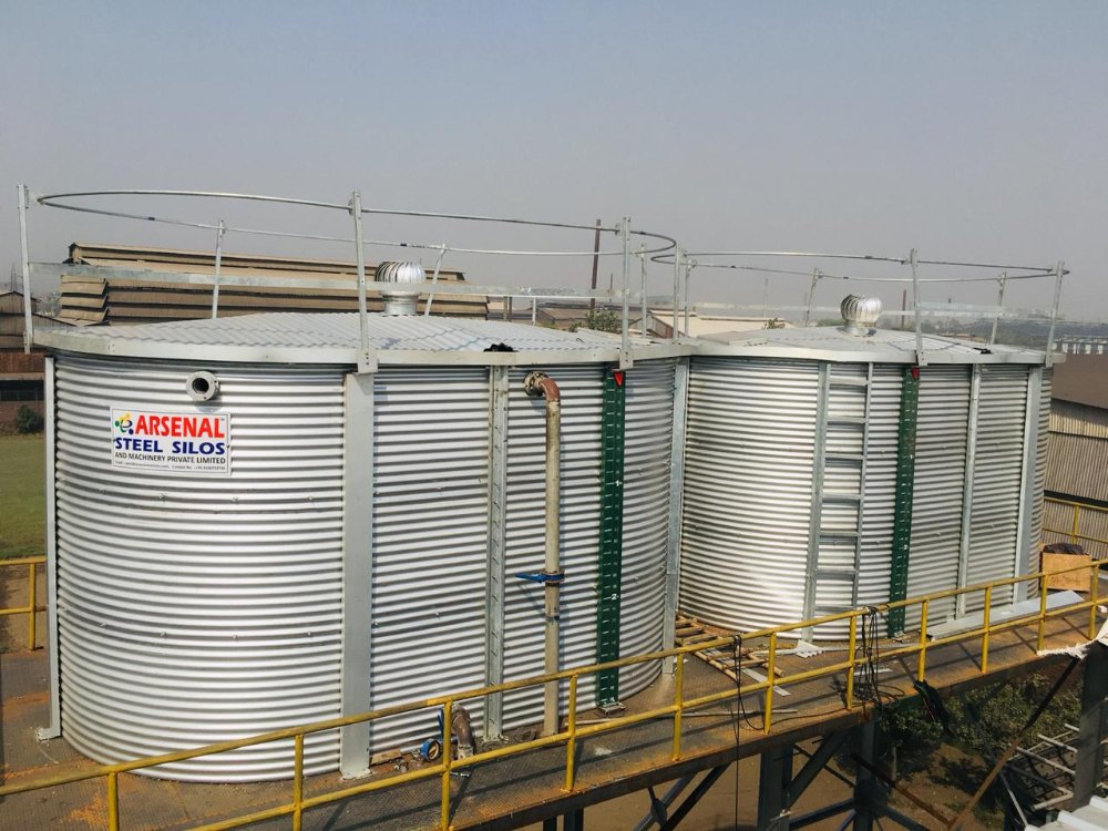 Overhead Prefabricated Bolted Panel Tank, For Industrial
