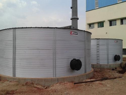 Stainless Steel ZINCALUME TANK MANUFACTURER IN DELHI, For Industrial, Storage Capacity: 15000