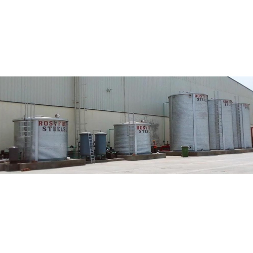 Round Zinc Alume Tank, Material: Zincalume Alloy
