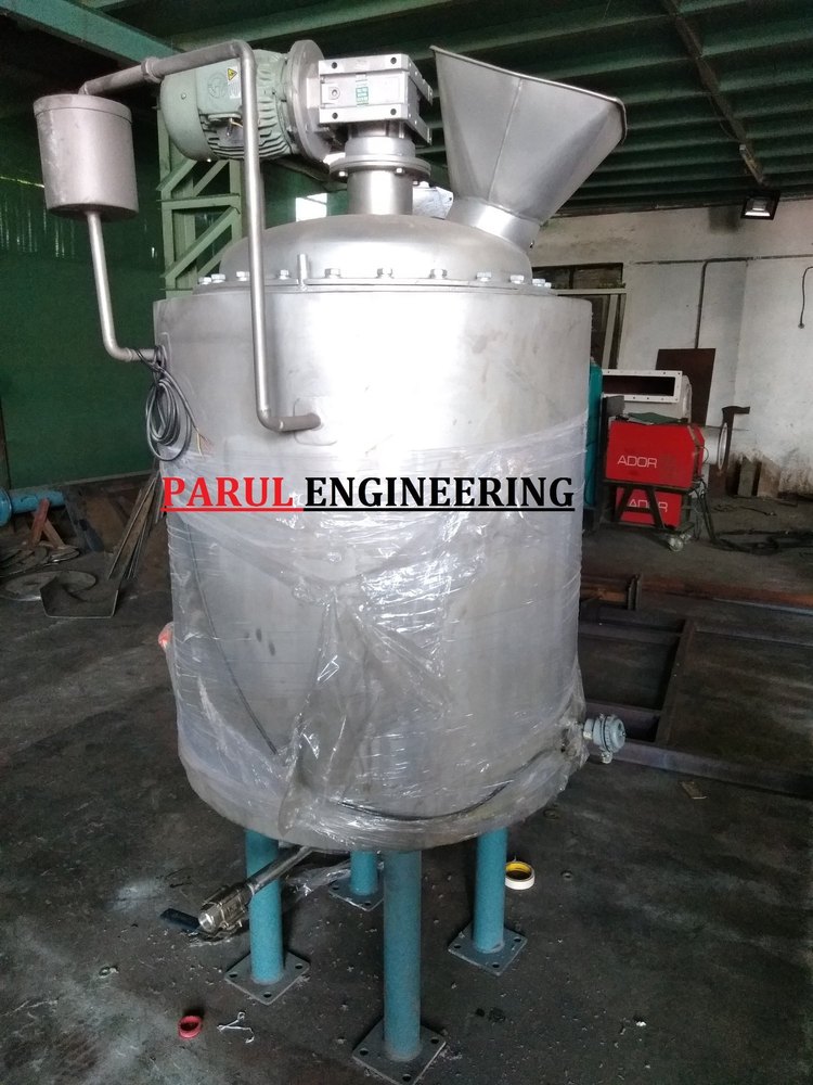 Parul Engineering Stainless Steel Ss Jacketed Vessel, Max Design Pressure: >40 bar, Capacity: 500L