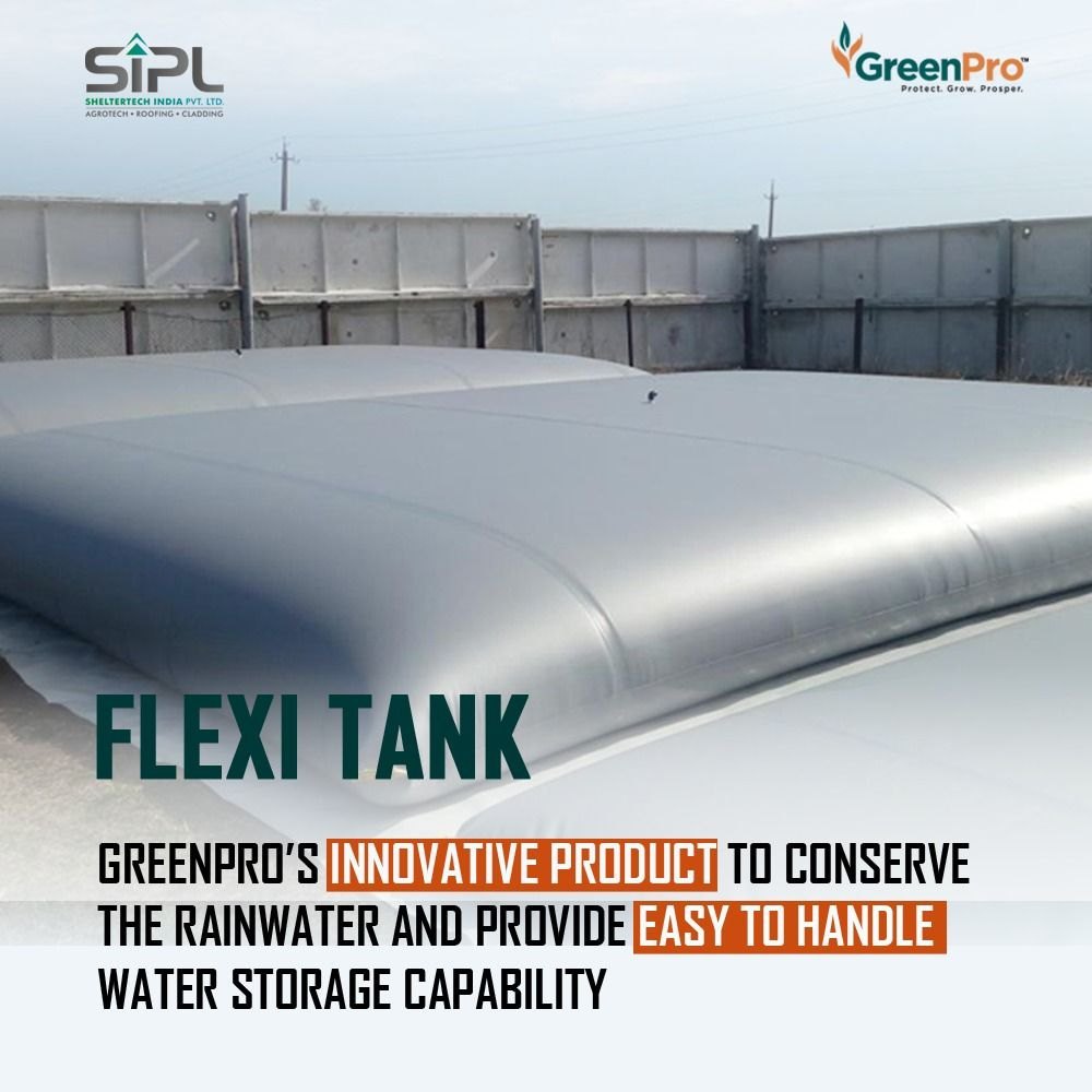 Greenpro PE Flexible Water Tank, Storage Capacity: 6000 Litre To 100, 000 Liyre