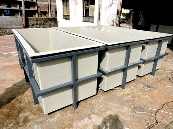 Spiral PP Rectangular Storage Tank
