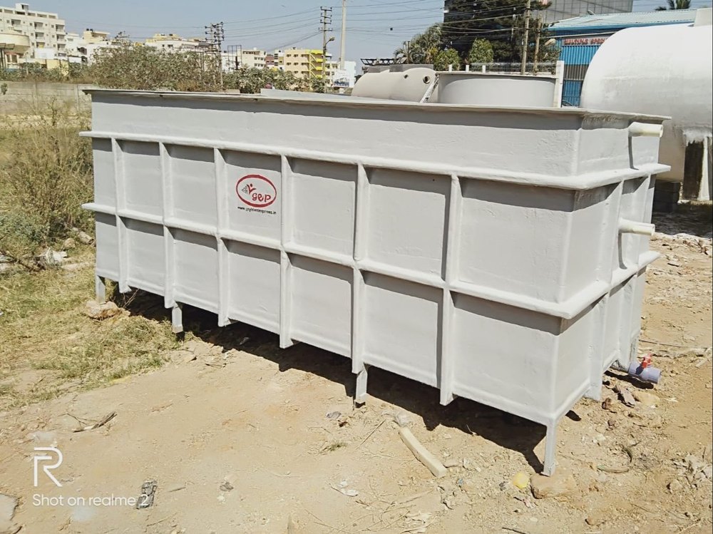 FRP Rectangular Tank, For Industrial, Storage Capacity: 2000 Litre