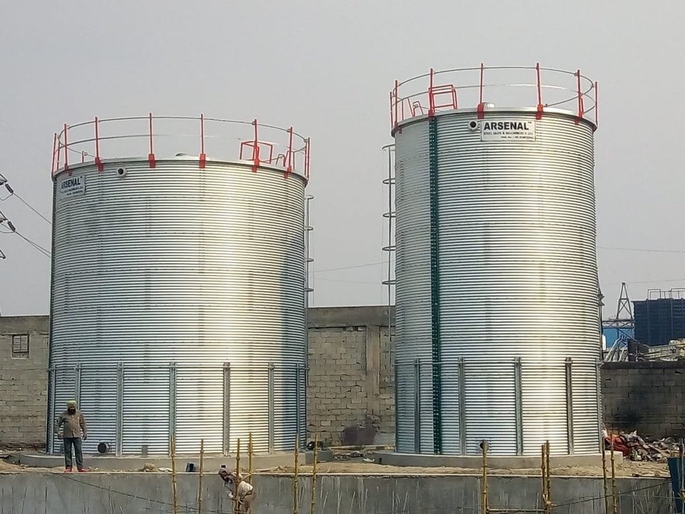 Arsenal Zincalume Tank, For Industrial, Capacity: 500000 Liter