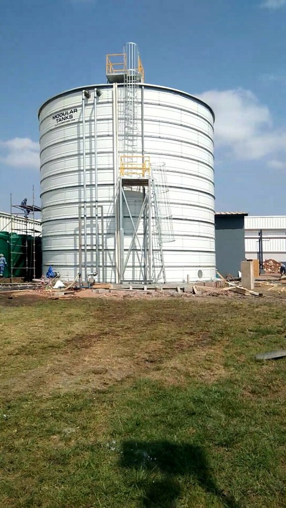 Metal Sectional Bolted Modular Tank, For Water, Capacity(Litre): 30000-5000000
