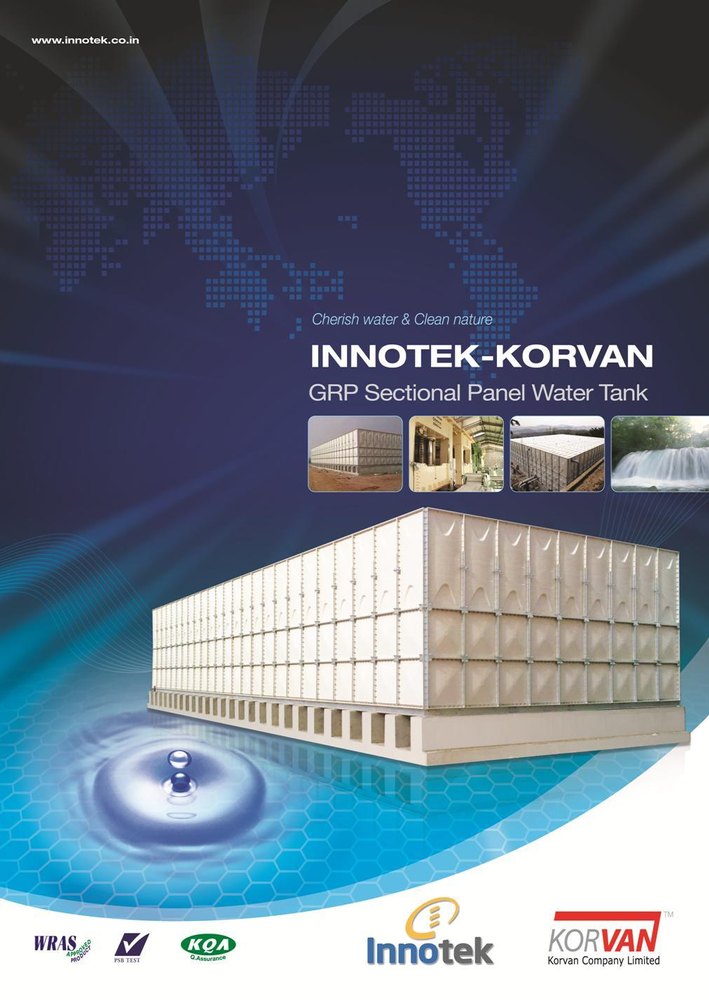 GRP Sectional Panel Water Tank