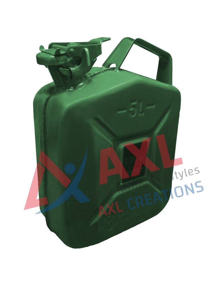 Rectangular Chemical AXL\'s Steel Jerry Can (5Litres), For Storage, Size: Small