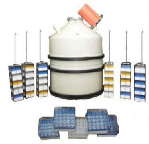 Inox Aluminium Vials Storage Liquid Nitrogen Container, For Bio Labs