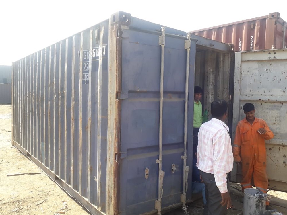 Mild Steel Used Shipping Container, Capacity: 20-30 ton