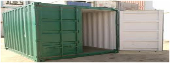 Galvanized Steel 20 feet Industrial Dry Container, Capacity: 20-30 ton