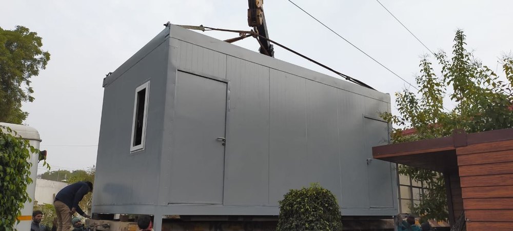 Stainless Steel 20 feet Task- Puf Panel Office Container