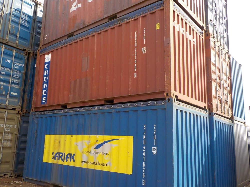 Wood and Metal 20 Feet Second Hand Open Top Container